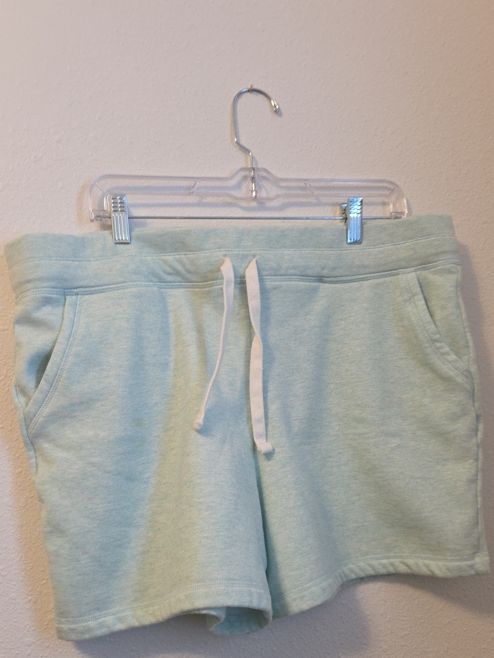 Women's Light Mint Athletic Drawstring Shorts